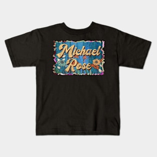 Retro Michael Name Flowers Limited Edition Proud Classic Styles Rose Kids T-Shirt